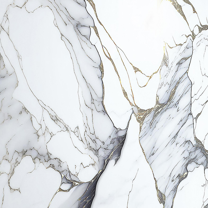Pellicola di trasferimento 3D per decorazioni d'interni con motivo in marmo dorato