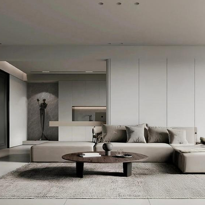 Pellicola decorativa per trasferimento di calore per sfondo TV a prova d'umidità Morgan Grey