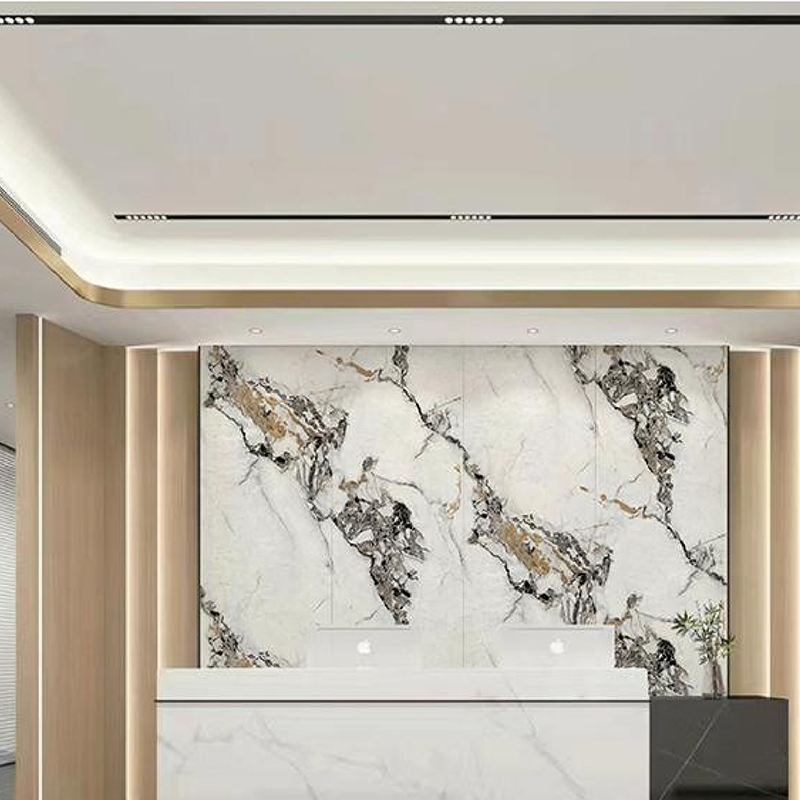 Laoka Pellicola per trasferimento di calore in PET flessibile lavabile in oro nero Fiore grande Pellicola per trasferimento di calore decorativa per la casa autoadesiva rimovibile bianca