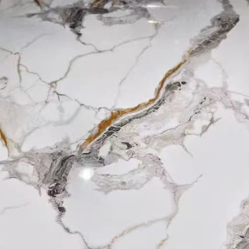 Pannello di rivestimento UV effetto marmo resistente al fuoco per casa e hotel
