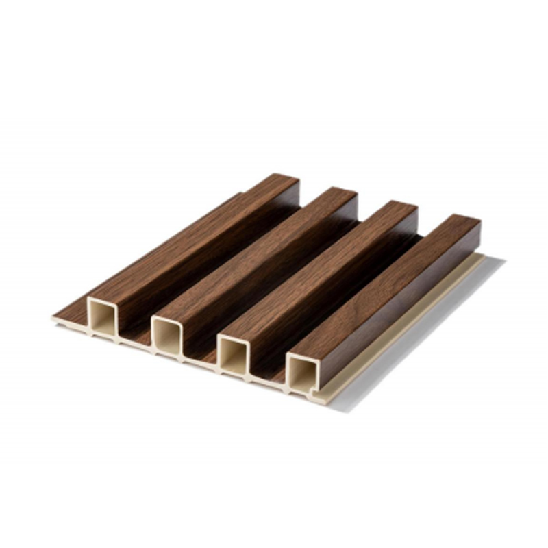 Pannello da parete scanalato impermeabile con venature del legno per la decorazione d'interni